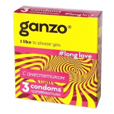  Презервативы GANZO Long Love №3 - Презервативы с анестетиком