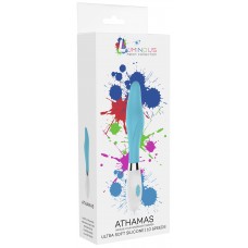 Электрический вибромассажер Athamas - Ultra Soft Silicone - 10 Speeds - Turqiose